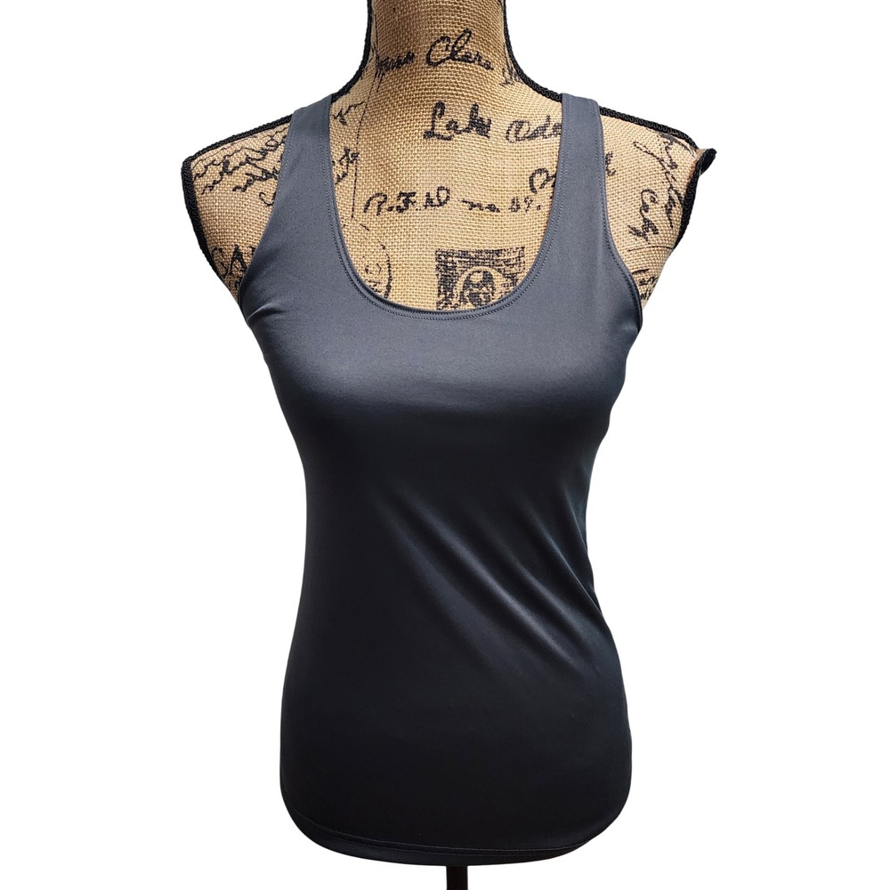 Badger Sport Women's Racerback Tank Top Charcoal‎ Gray XS Athletic Workout